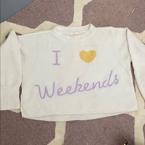I Love Weekends Sweater